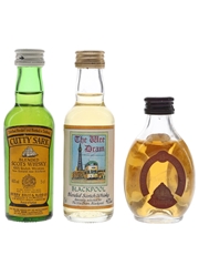 Cutty Sark, Dimple 15 Year Old & The Wee Dram  3 x 5cl / 40%