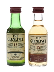 Glenlivet 12 & 15 Year Old  2 x 5cl / 40%