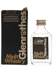 Glenrothes Development Corporation Malt Whisky Bottled 1970s 5cl / 40%