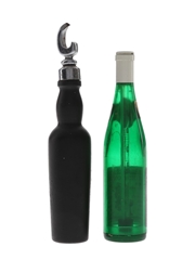 Black & White Bottle Opener & Wine Thermometer  