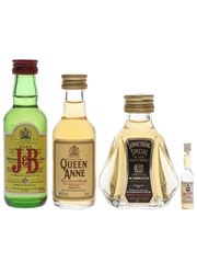 Justerini & Brooks, Queen Anne, Something Special, White Horse Bottled 1980s 4 x <1cl -5cl / 40%