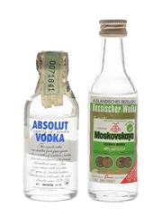 Absolut & Moskovskaya Vodka  2 x 5cl / 40%