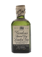 Gordon's Special Dry London Gin Spring Cap Bottled 1950s 5cl / 40%