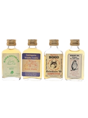 Assorted Blended Scotch Whisky Cairngorm, Barratt Dram, Spillers Bonio & Winking Owl 4 x 5cl / 40%