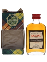 Scapa 8 Year Old 100 Proof Bottled 1970s - Gordon & MacPhail 5cl / 57%