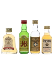 Bell's, J & B, King George IV & Teacher's Bottled 1980s 4 x 5cl / 40%