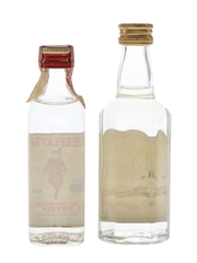 Beefeater & Booth's Gin Bottled 1970s 4.7cl & 5cl / 40%
