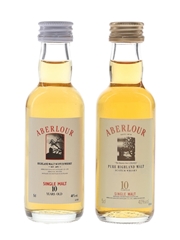 Aberlour 10 Year Old Bottled 1990s 2 x 5cl / 40%