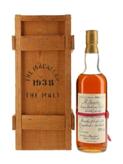 Macallan 1938 Handwritten Label