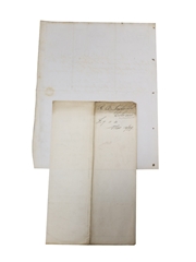 Coleraine Distillery Invoice & Receipt, Dated 1877 & 1899 William Pulling & Co. 