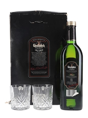 Glenfiddich Special Old Reserve Pure Malt Bottled 1990s - Crystal Glass Set 70cl / 40%
