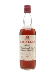 Macallan 12 Year Old Thistle Design Bottled 1970s 75cl / 40%