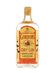 Gordon's Dry Gin Spring Cap Bottled 1960s - Wax & Vitale 75cl / 43%