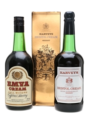 Harvey's Bristol Cream & Emva Cyprus Sherry  2 x 70cl