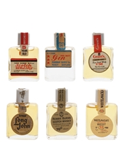 Assorted Novelty Miniatures Bottled 1970s 6 x <1