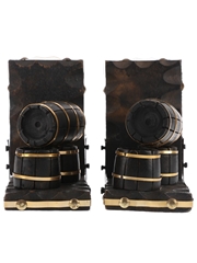 Whisky Barrel Bookends