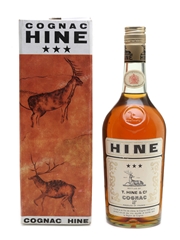 Hine 3 Star Cognac Bottled 1970s 70cl / 40%
