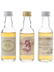Assorted George Strachan Blends Bottled 1980s 3 x 5cl / 40%