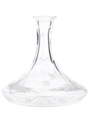 Thistle Crystal Decanter  20cm Tall
