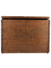 Johnnie Walker Kilmarnock Whisky Wooden Crate