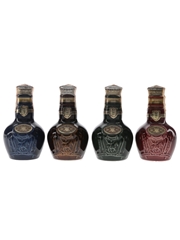 Royal Salute 21 Year Old Wade Ceramic Decanters 4 x 5cl / 40%