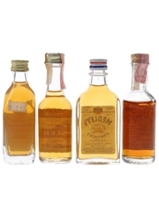 Bourbon Supreme, Kessler, Rebell Yell & Medley's Bottled 1970s & 1980s 4 x 4cl-5cl