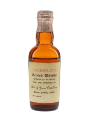 Mackinlay's Scotch Whisky Opening Of Isle Of Jura, 26 April 1963 5cl / 40%
