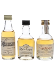 Cragganmore, Dalwhinnie & Glenkinchie Bottled 1990s 3 x 5cl