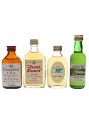 Assorted Blends ASAP, Crawford's, Jamie Stuart & Sheep Dip 4 x 5cl / 40%