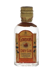 Gordon's Dry Gin Spring Cap Bottled 1950s-1960s 5cl