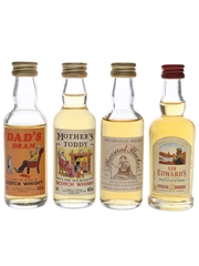 Assorted Blended Scotch Bottled 1970s-1990s 4 x 5cl / 40%
