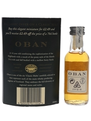 Oban 14 Year Old Bottled 1990s 5cl / 43%