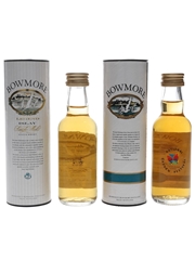 Bowmore Legend & 10 Year Old Bottled 1990s 2 x 5cl