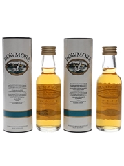 Bowmore 10 & 12 Year Old Bottled 1990s 2 x 5cl