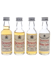 Dewar's White Label Bottled 1980s-1990s 4 x 5cl