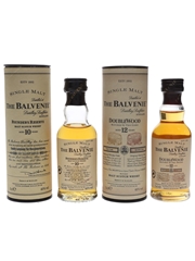 Balvenie 10 & 12 Year Old Bottled 1990s & 2000s 2 x 5cl / 40%