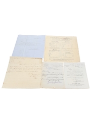 Assorted Correspondence & Price Lists, Dated 1822-1903