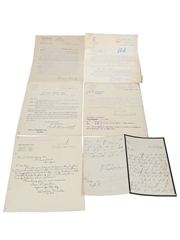 Assorted Correspondence & Price Lists, Dated 1904-1909