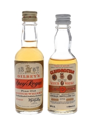 Gilbey's Spey Royal & Glendrostan Bottled 1960s & 1970s 4.7cl & 5cl