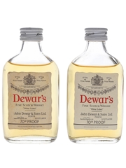 Dewar's White Label Bottled 1970s 2 x 5cl / 40%