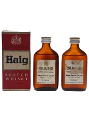 Haig Gold Label Bottled 1960s-1970s 2 x 5cl / 40%