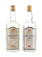 Booth's Gin Bottled 1970s 2 x 75.7cl / 40%
