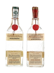 Schladerer Kirschwasser & William's Birne Bottled 1980s 2 x 70cl
