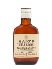 Haig Gold Label Spring Cap Miniature Bottled 1950s 5cl / 40%