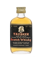 Talisker 100 Proof Gordon & MacPhail Bottled 1970s - Black Label Gold Eagle 5cl / 57%