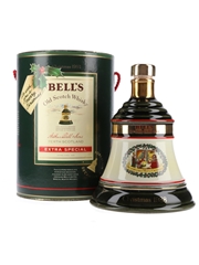 Bell's Christmas 1988 Ceramic Decanter