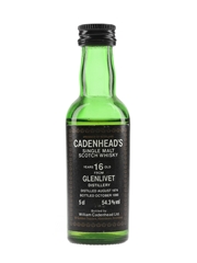 Glenlivet 1974 16 Year Old Bottled 1990 - Cadenhead's 5cl / 54.3%