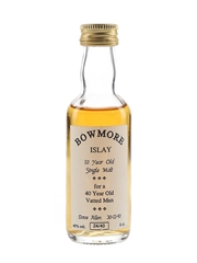 Bowmore 10 Year Old Bottled 1990s - Dave Allen 5cl / 40%