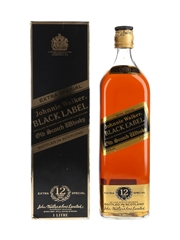 Johnnie Walker Black Label 12 Year Old Bottled 1980s - Bahrain International Airport 100cl / 43%