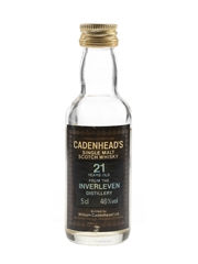 Inverlen 21 Year Old Bottled 1980s - Cadenhead's 5cl / 46%